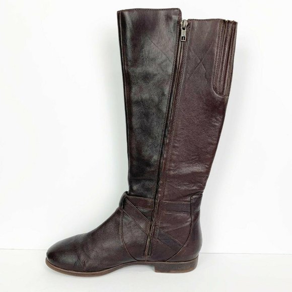 Ugg Women’s Beryl Leather Knee High Tall Riding Boots 1005920 Size 8 - Picture 3 of 11